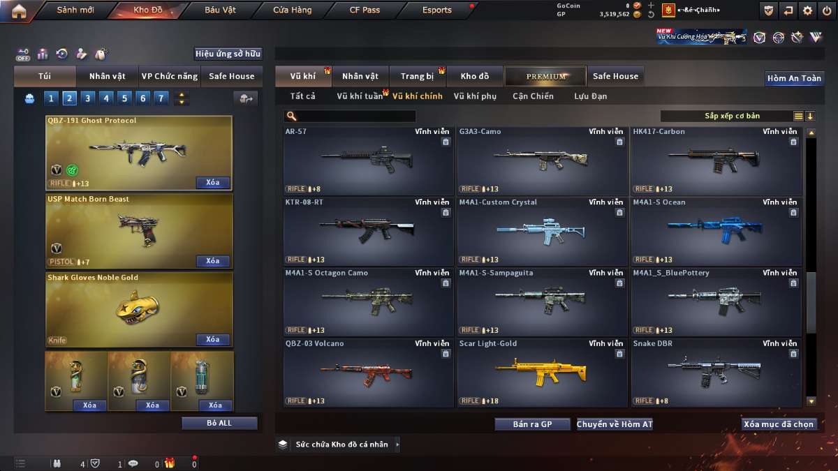 shop acc cf uy tin gia re